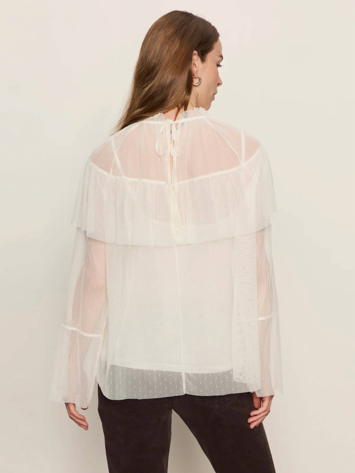 Sanctuary - Ethereal Dotted Mesh Blouse