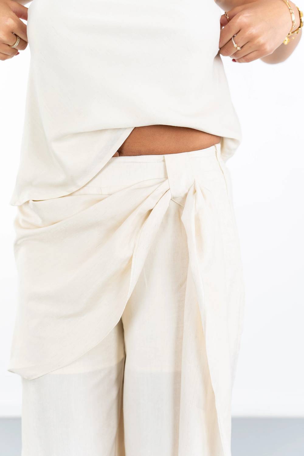 Whiteroom+Cactus - Briar Woven Tie Pants