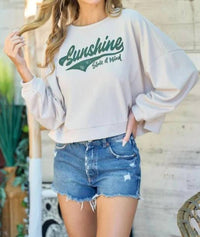 Hailey & Co - Sunshine State Of Mind Cropped Top