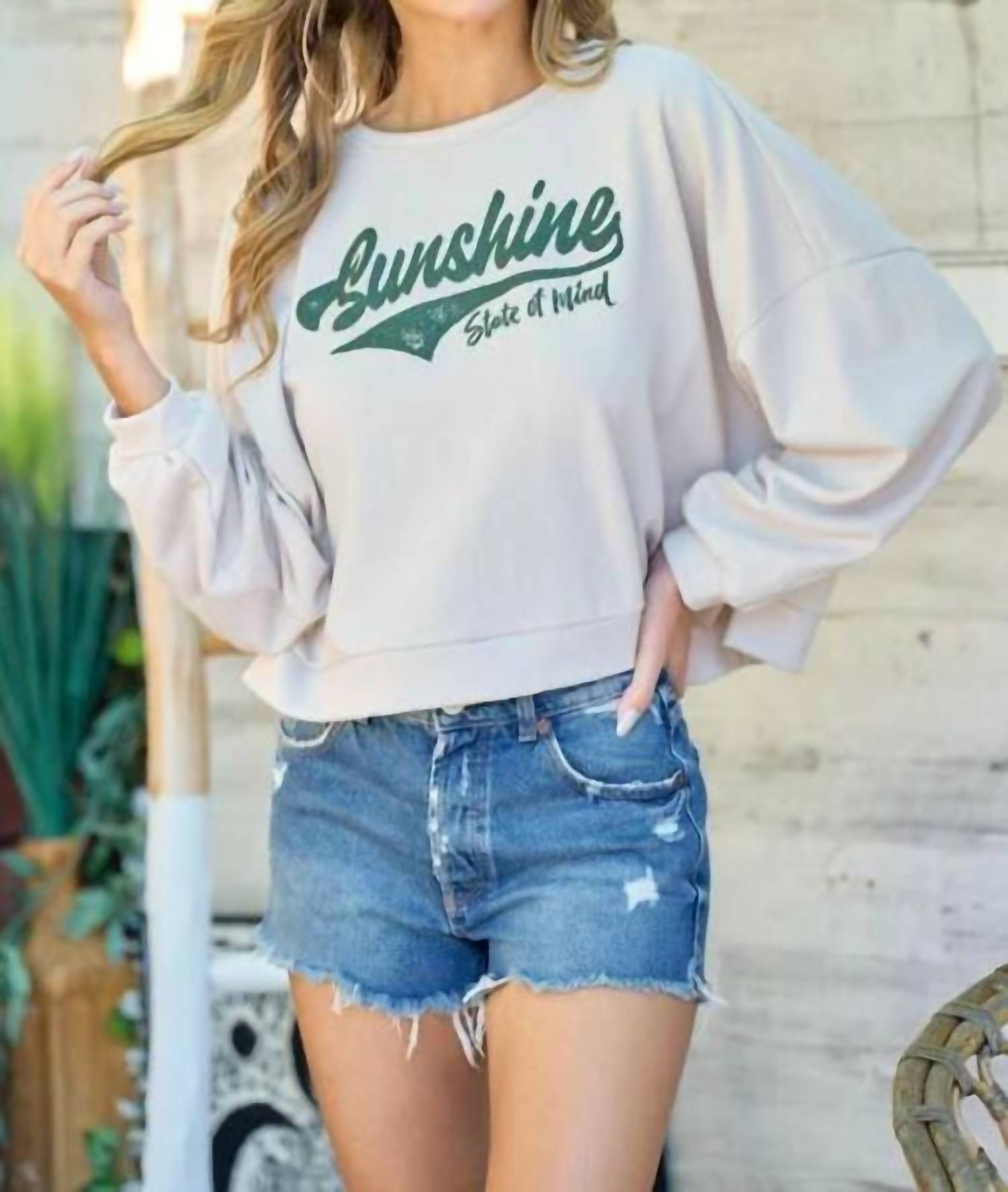 Hailey & Co - Sunshine State Of Mind Cropped Top