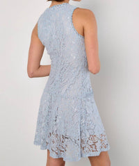 Apricot - High Neck Lace Dress