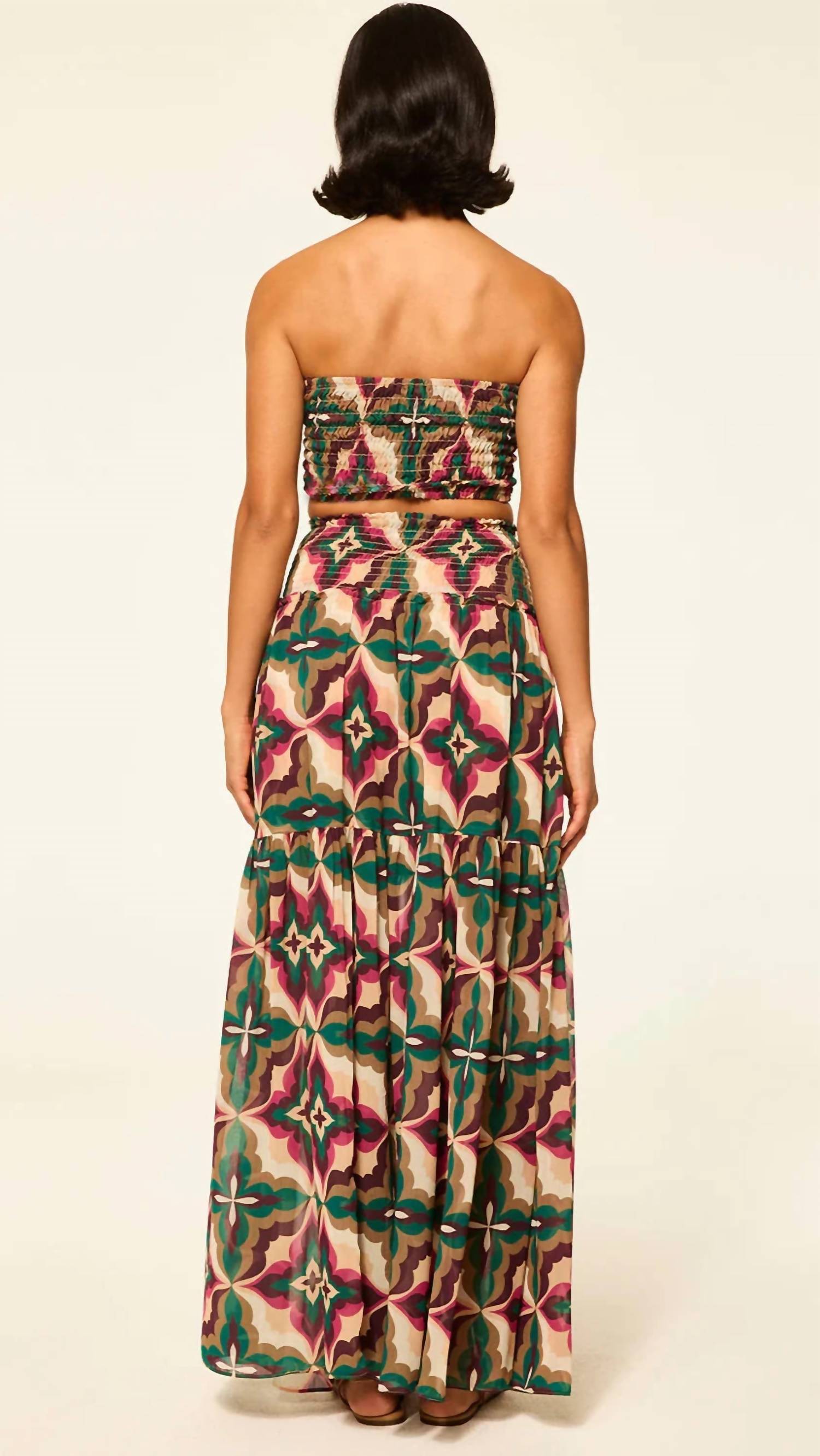 Misa Los Angeles - Roksana Smocked Crop Top
