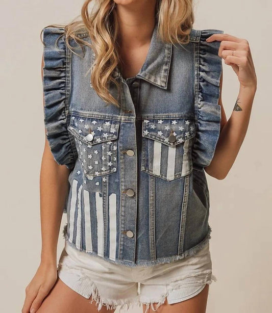 Bibi - American Flag Jacket