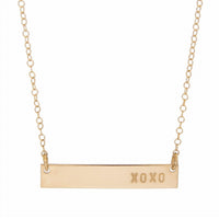 Barberry + Lace - Women's Xoxo Bar Necklace
