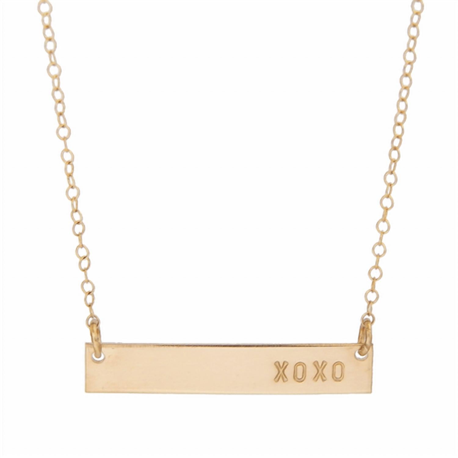 Barberry + Lace - Women's Xoxo Bar Necklace