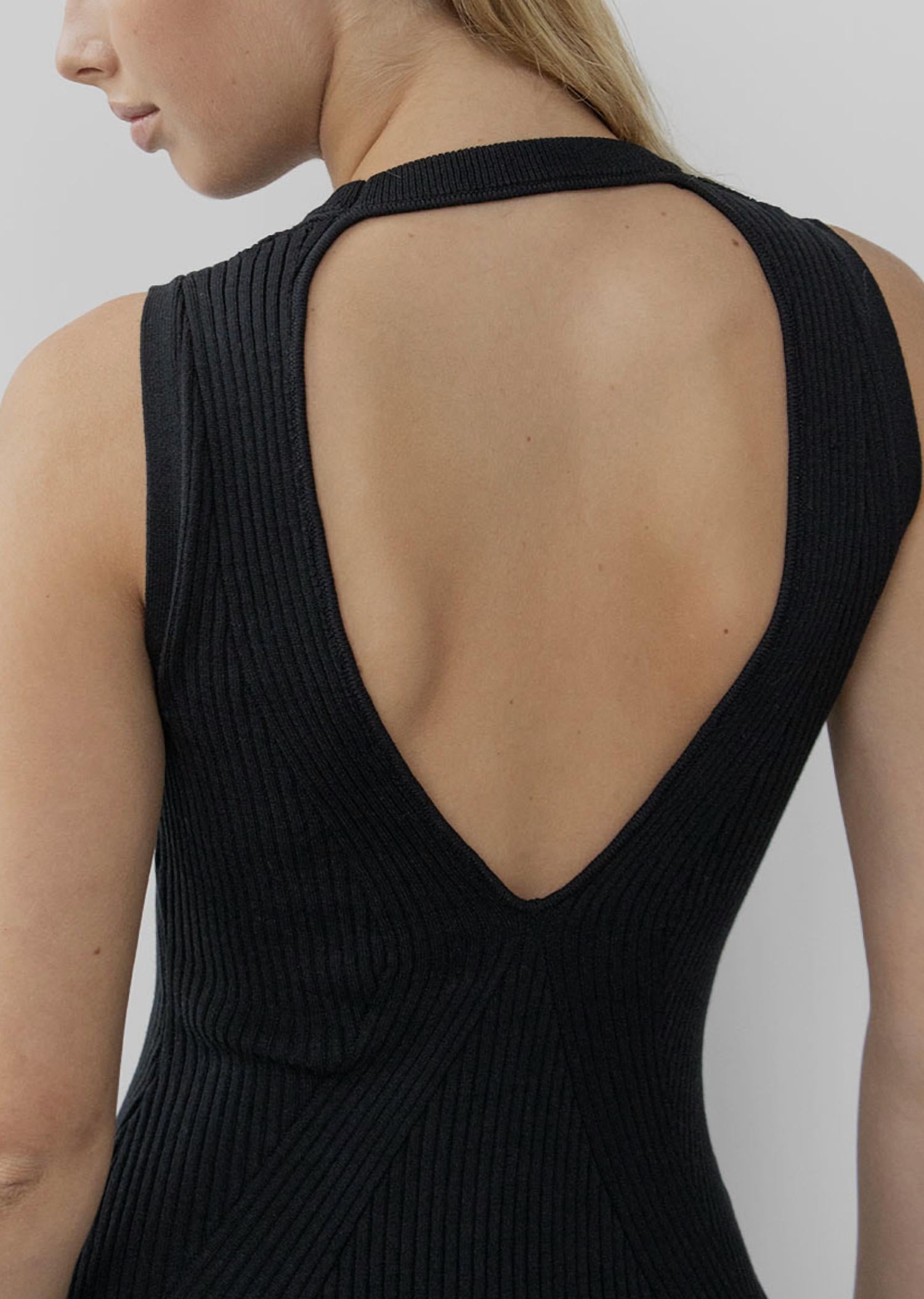 Withblack - Nana Rib Midi Dress