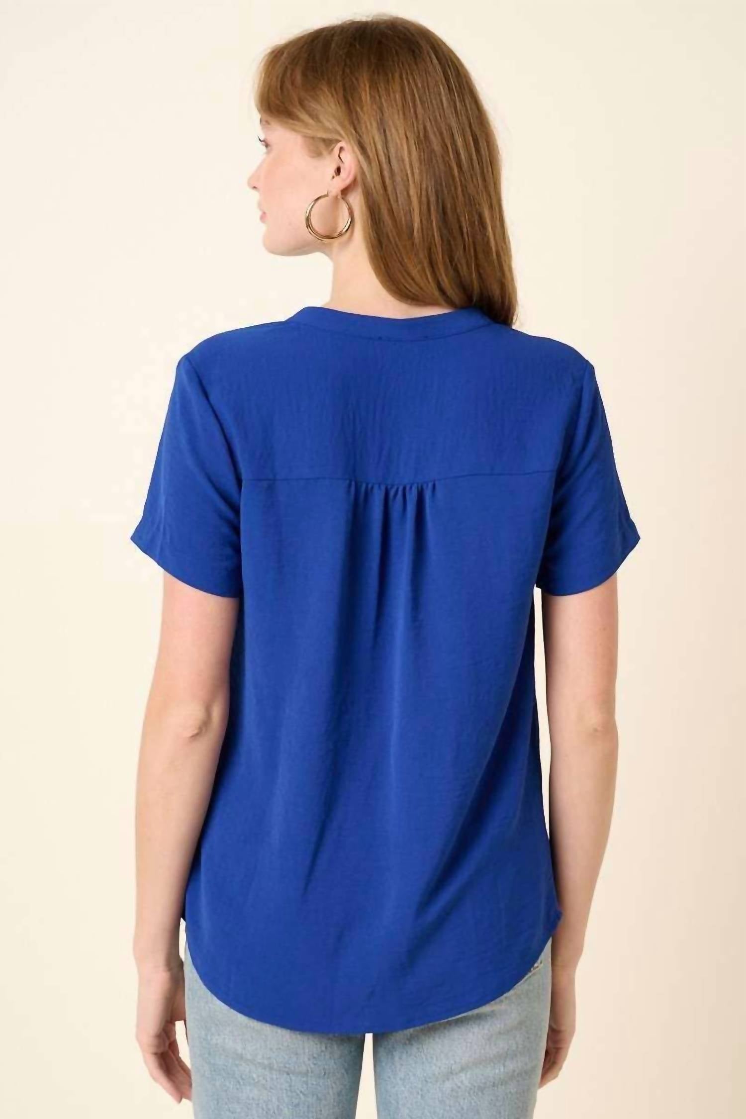 Mittoshop - Noah Airflow V-neckline Short Sleeve Top