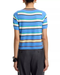 Zankov - Striped Short Sleeve Sweater