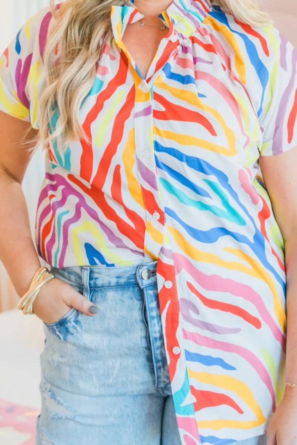 Layerz Clothing - Phoebe Button Up Top