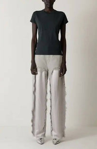 Haikure Bonnie Satin Bull Jean in ice grey - women's jeans - alternate view