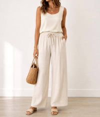 Elan - Smocked Waist Pant