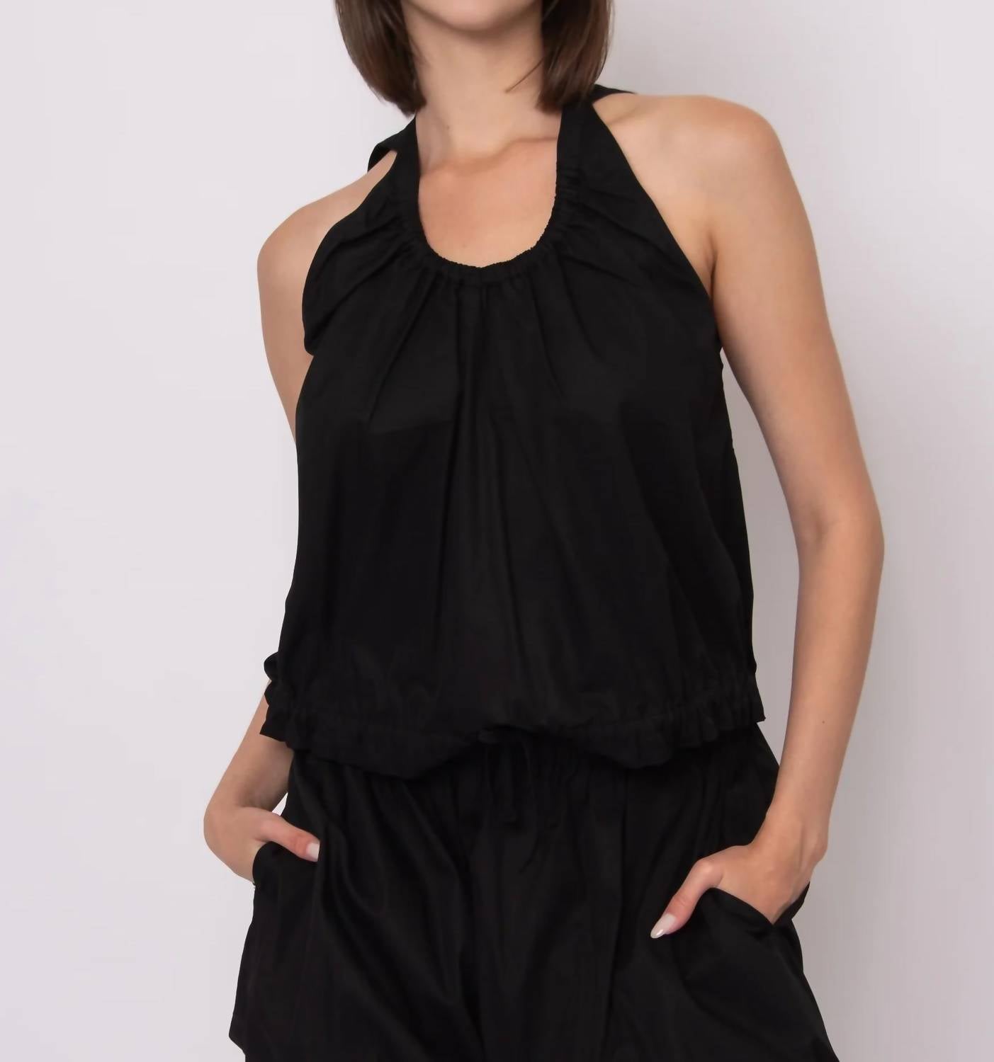 Rd International - Karen Twill Halter Top