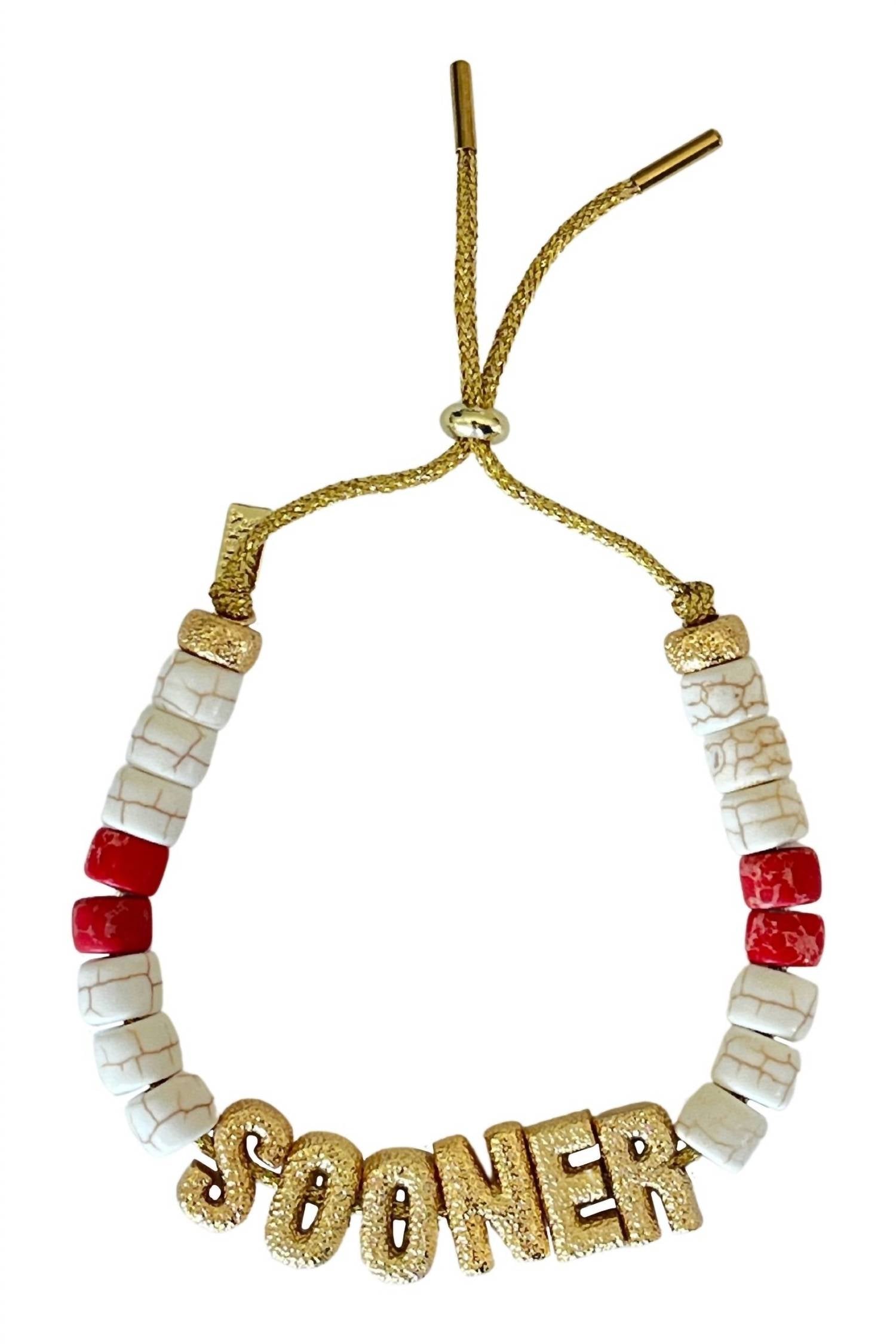 Lucky Star Jewels - Women's Eye Candy Sooner Id Bracelet