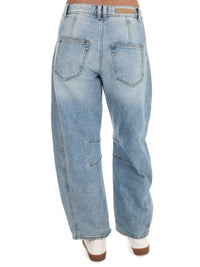 Cello - Mid Waisted Barrel Jeans