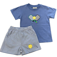 Luigi Kids - Kid's Crossed Paddles & Pickleball Short Set