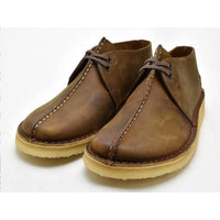 Clarks Men's Desert Trek Shoe in beeswax - men's shoe - detail view