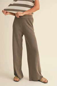 Miou Muse - Straight Leg Knitted Pants