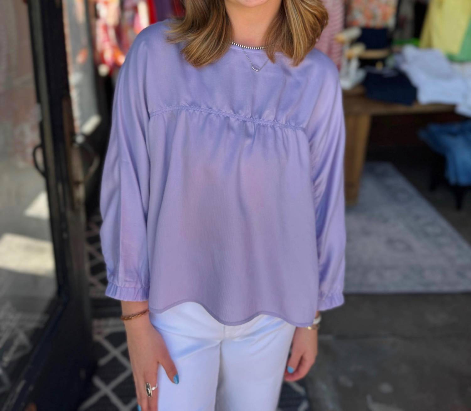 Joy Joy - Batwing Pullover Top