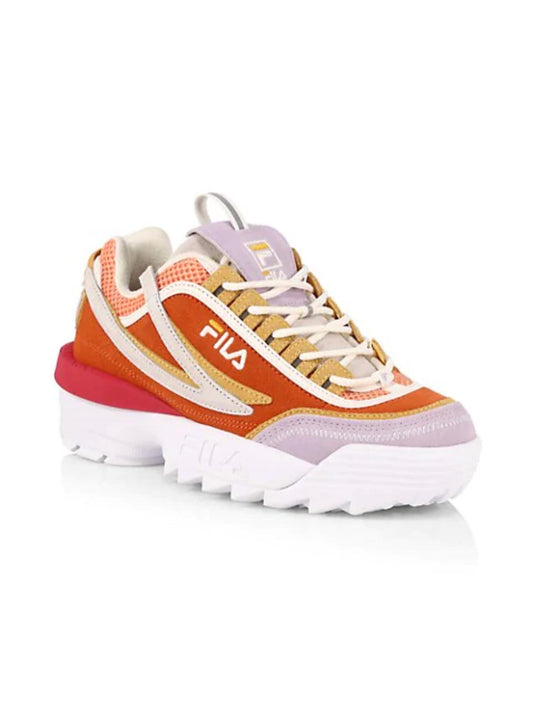 Fila - Women's Heritage Disruptor Ii Exp Chunky Leather Sneakers
