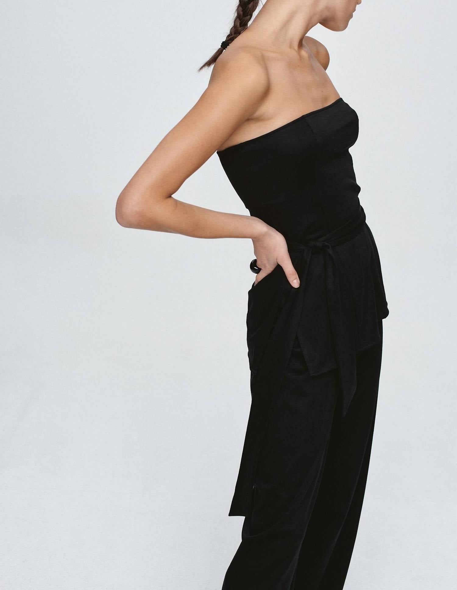 Marle Bruno Bodice Top in black - women's blouse - alternate view