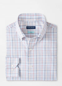 PETER MILLAR Orvieto Cotton Shirt in nebula blue - men's shirt - view 4