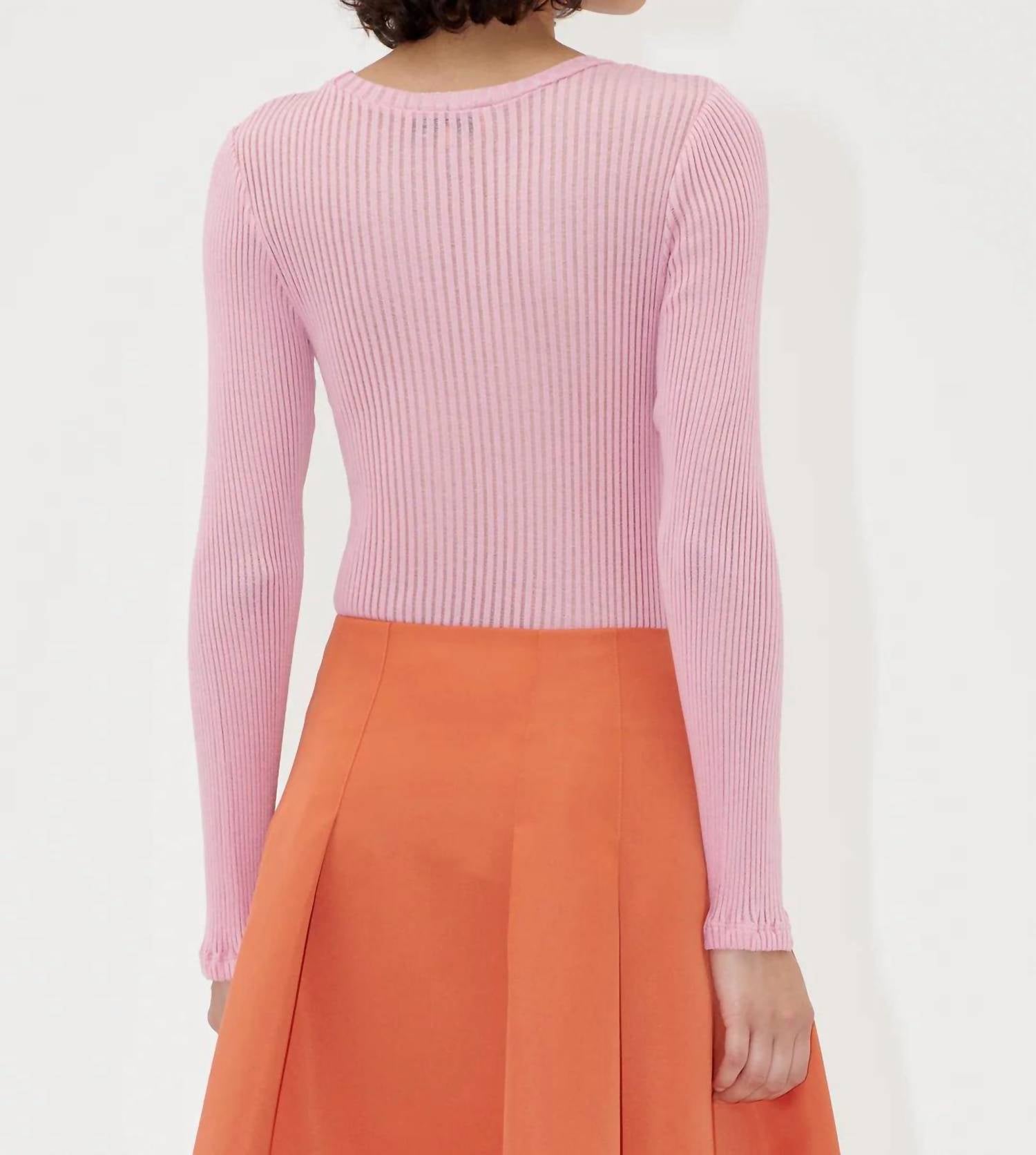 Stine Goya - Lux Seamless Long Sleeve Crewneck Top