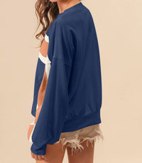 Bibi - French Terry Color Block Sweatshirts