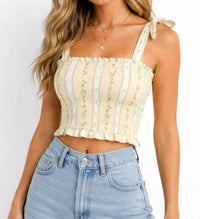 Bila77 - Tessa Smock Crop Top