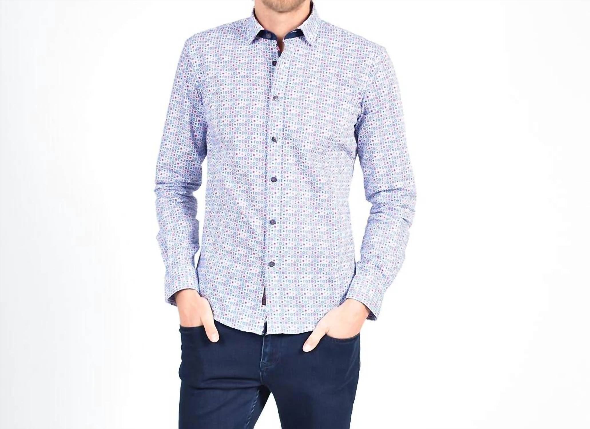 Eight X - Retro Daisy Button Down Shirt
