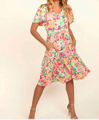Haptics - Canvas Of Florals Dress