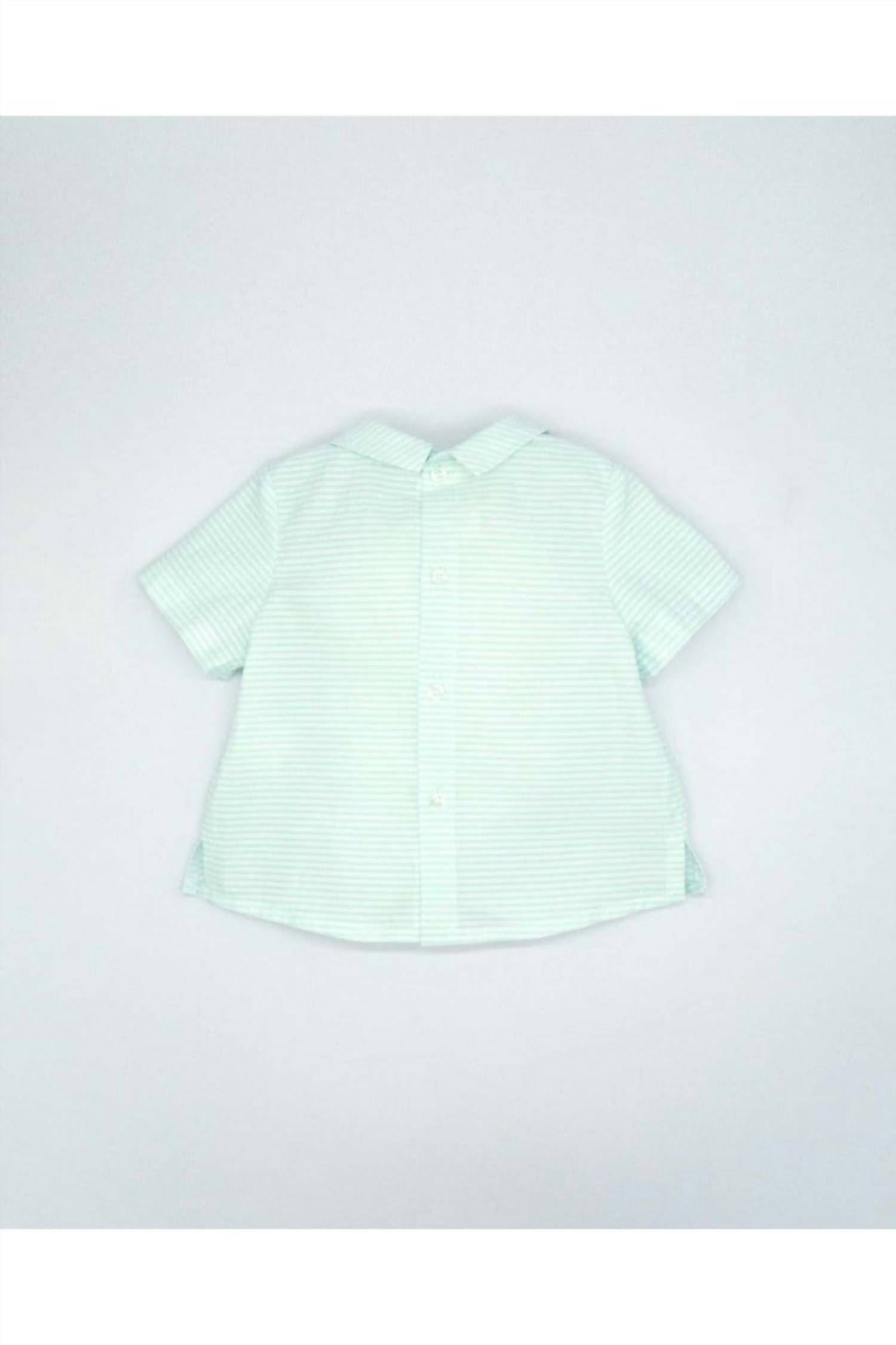 Fina Ejerique - Girl's Triped Collared Baby Top