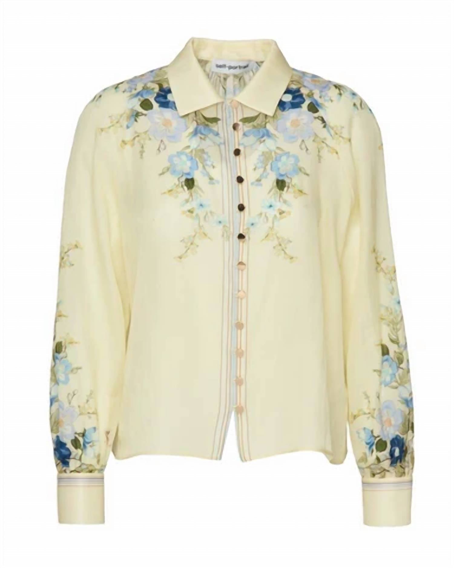 Self-Portrait - Floral Organza Blouse