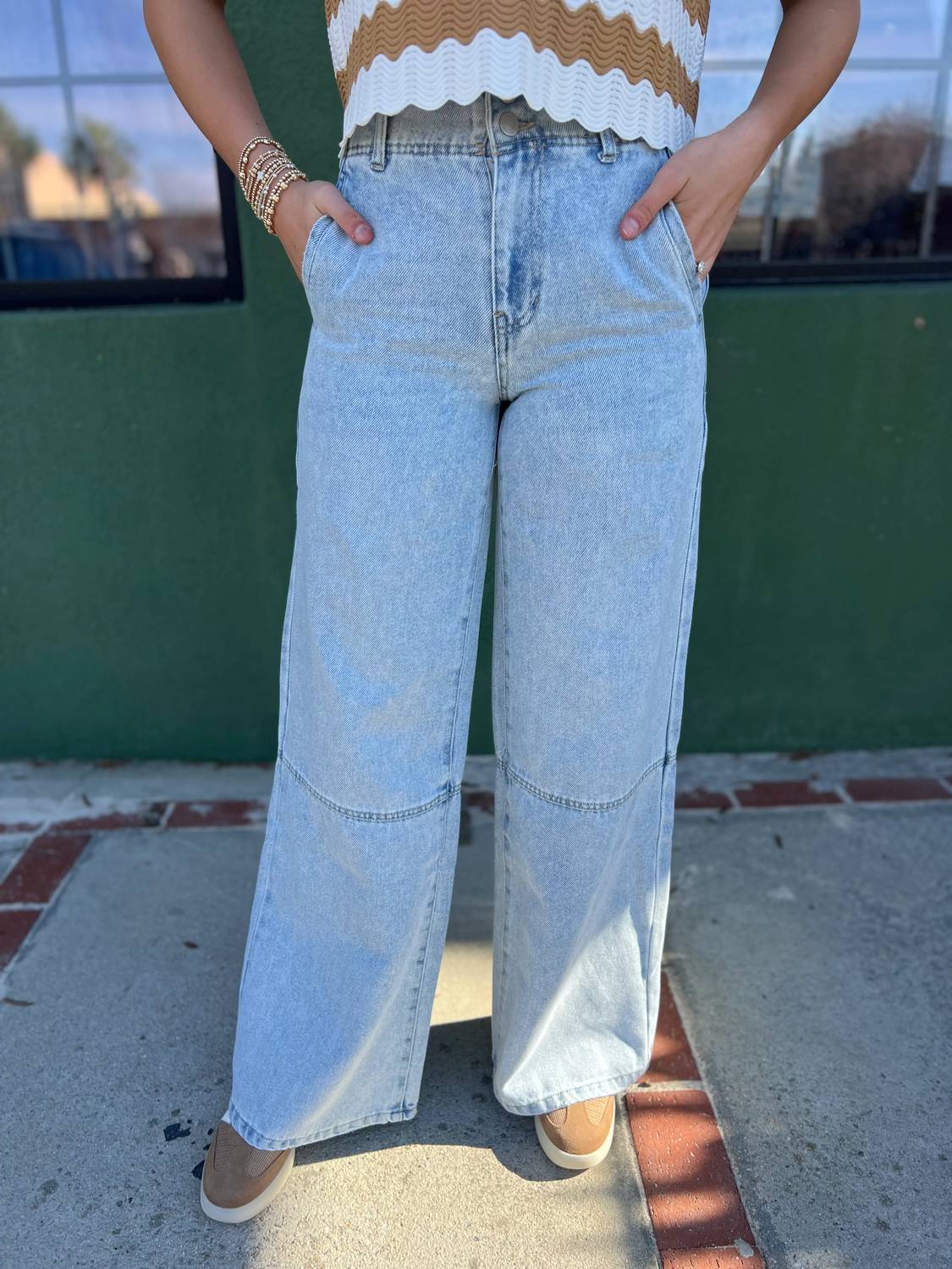 Habitual - High Waist Wide Leg Trouser Jeans