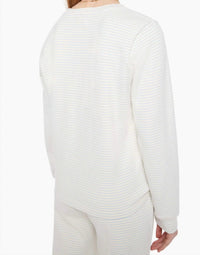 Mother Long Sleeve Boxy Goodie Goodie Top in day to night - women's long sleeve top - detail view