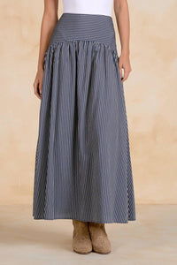 Elan - Curved Maxi Skirt