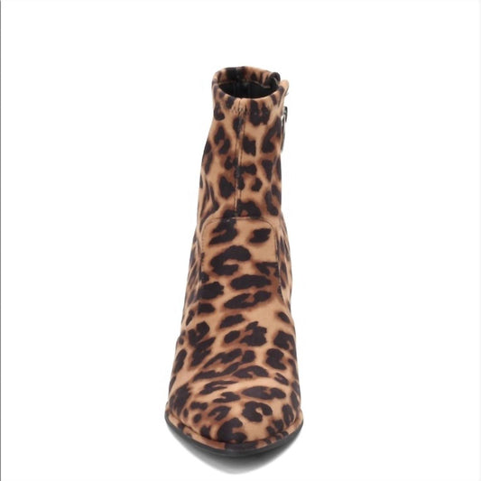 Marc Fisher - Women's Animal Print Stretch Faux Suede Ankle Boots