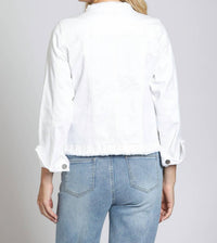 Apny - Jean Jacket With Frayed Detail