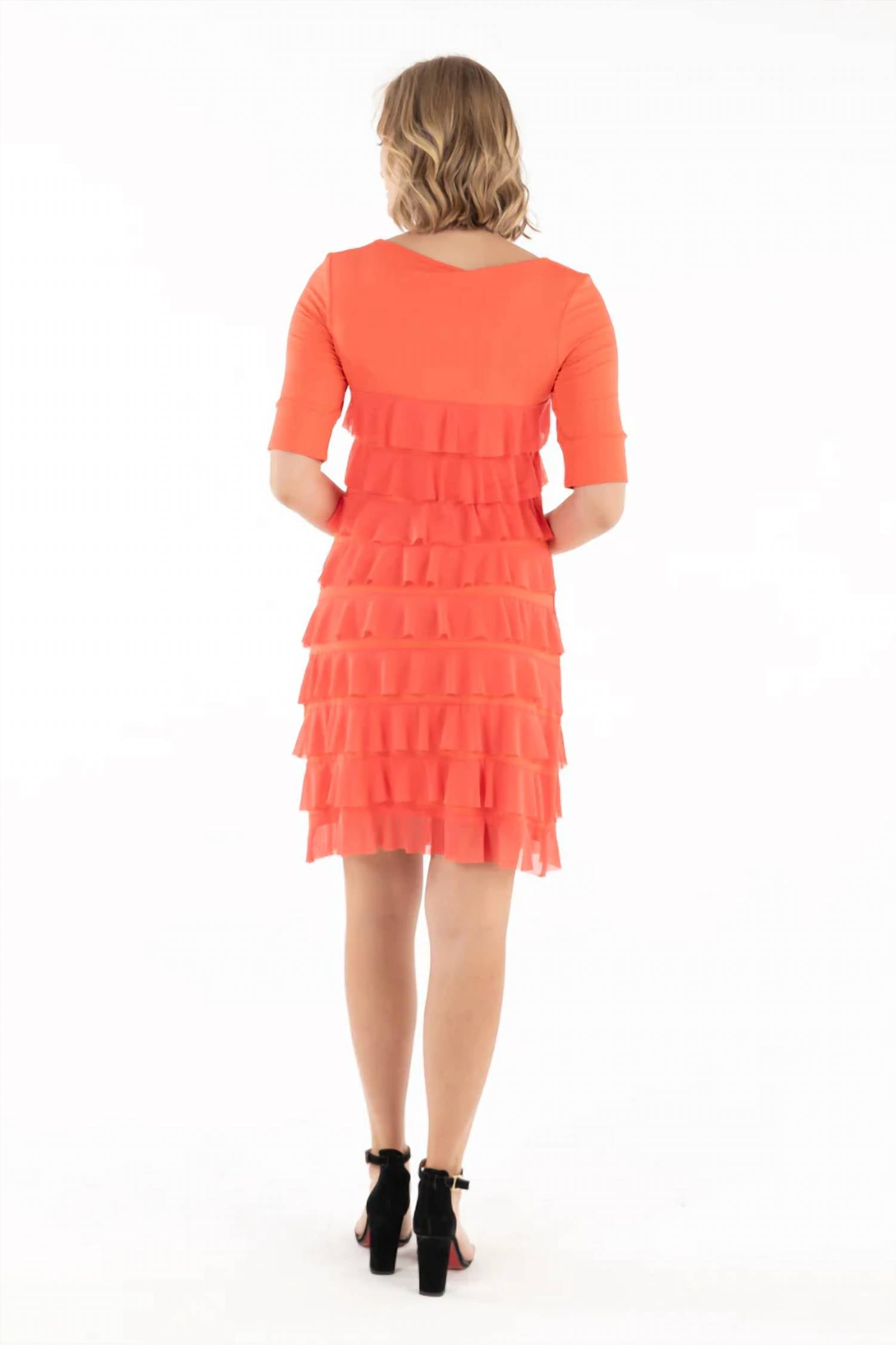 Isle By Melis Kozan - Elbow Sleeve Cha Cha Mini Dress