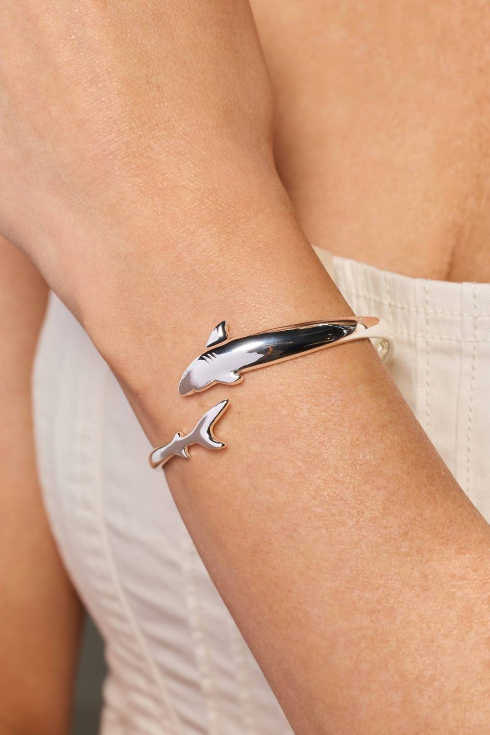 Alex & Ani - Women's Shark Bypass Cuff Bracelet