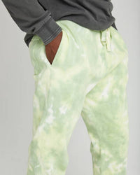 Richer Poorer Fleece Sweatpants in green storm - men's pants - detail view