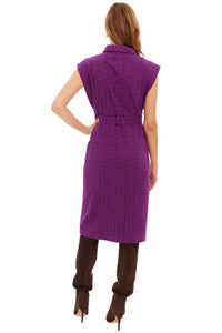 ALLISON NEW YORK Avril Dress in eggplant - women's dress - alternate view