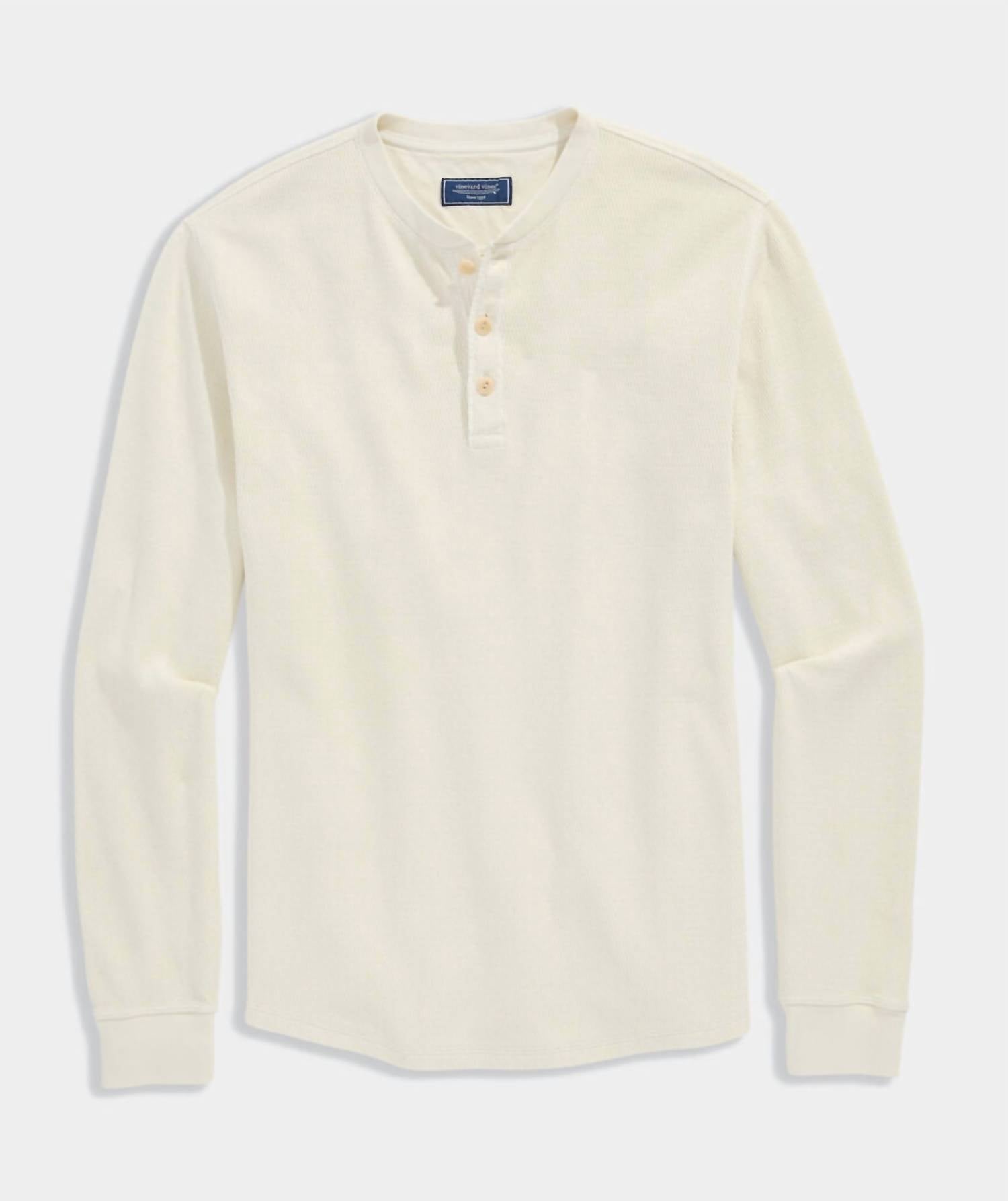 Vineyard Vines - Men's Garment-dyed Waffle Henley Shirt