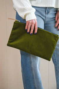 Erin Flett - Women's Velvet Clutch Bag