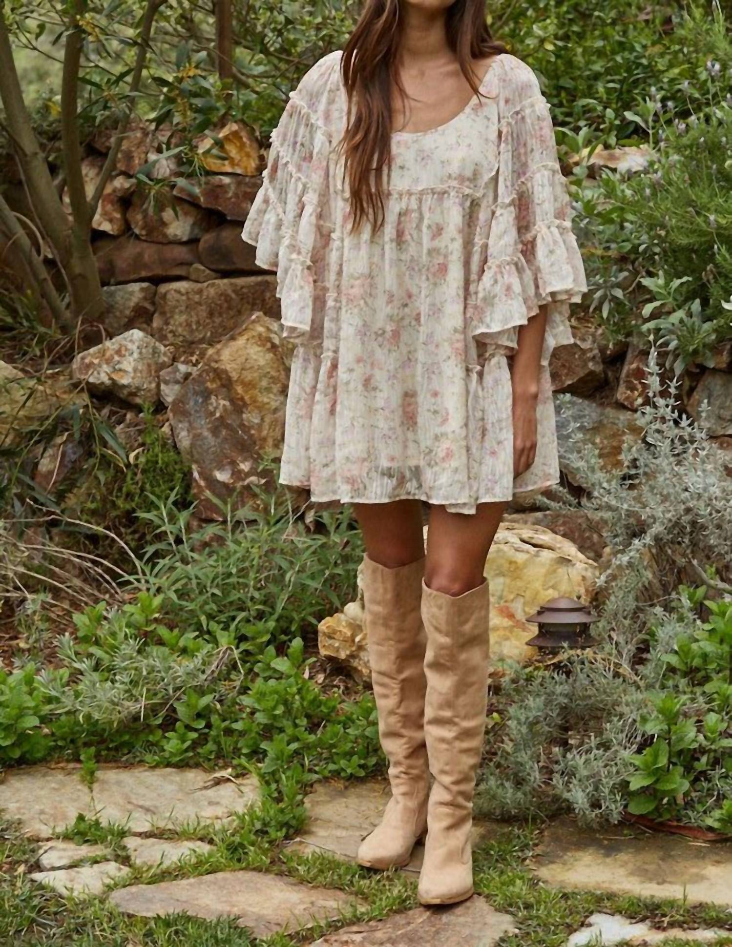 By Together - Floral Affair Flare Mini Dress