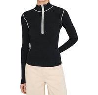 Sanctuary - Sporty Rib Zip Up Top
