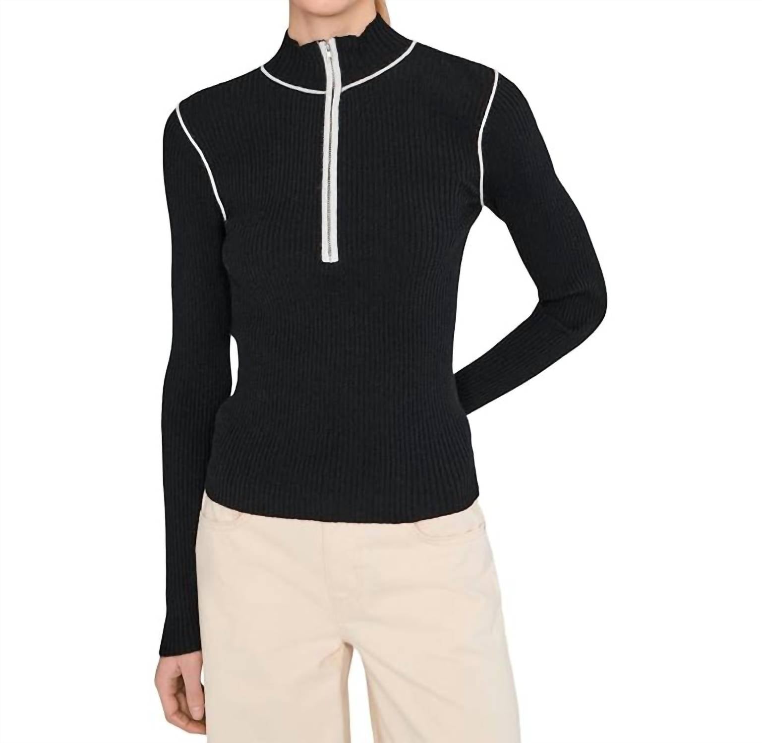 Sanctuary - Sporty Rib Zip Up Top