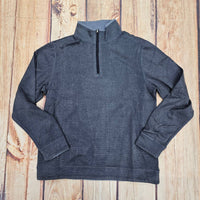 F/X Fusion Men's Long Sleeve 1/4 Zip Top in navy - men's long sleeve top - detail view