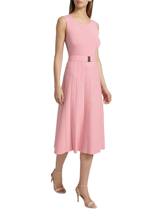 Elie Tahari - Summer Belted Fit & Flare Dress