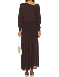 Line And Dot - Rhone Mix Media Skirt