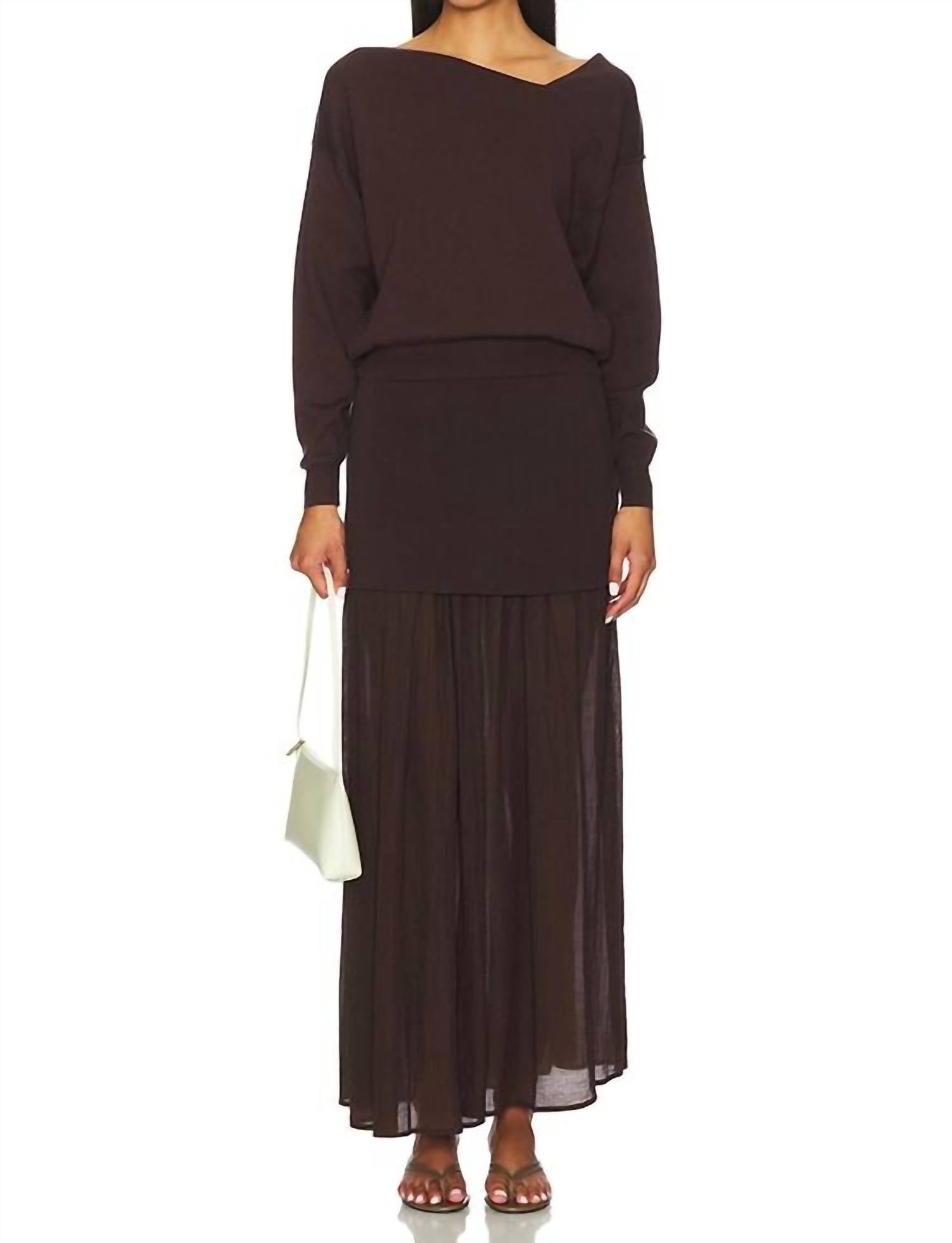 Line And Dot - Rhone Mix Media Skirt
